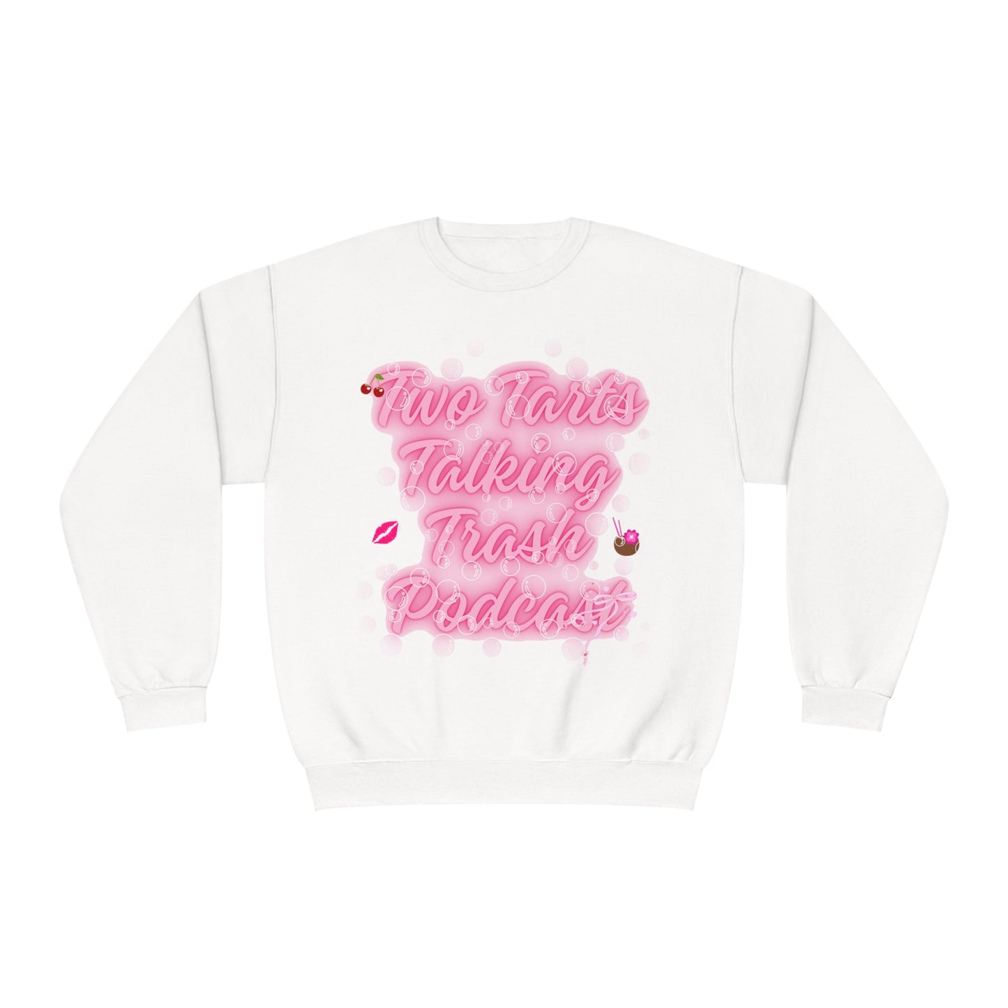 Two Tarts Bubble Pink Unisex Crewneck Sweatshirt