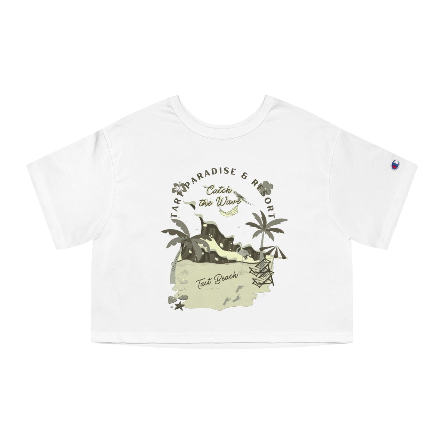 Two Tarts Beach Cropped T-Shirt