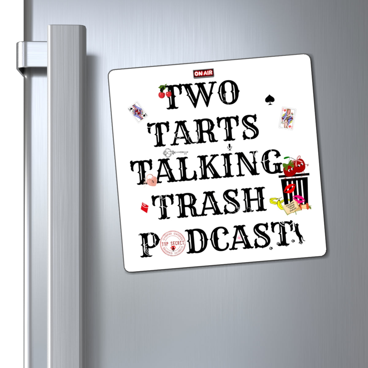 Two Tarts Talking Trash Cherries Magnets