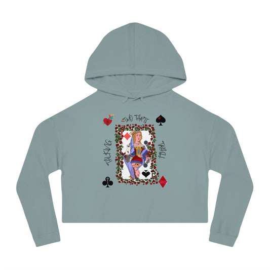 Two Tarts Queen Women’s Cropped Hooded Sweatshirt