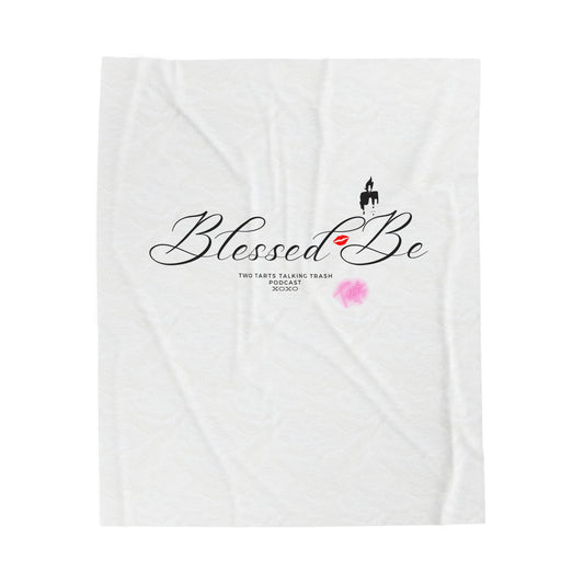 Two Tarts Blessed Be Velveteen Plush Blanket