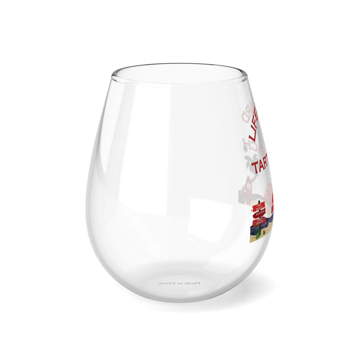 Two Tarts Lifeguard Stemless Wine Glass, 11.75oz