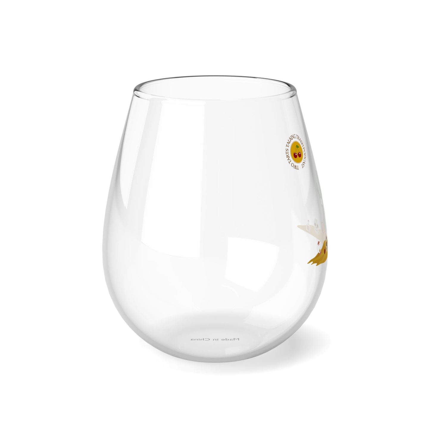 Two Tarts Desert Stemless Wine Glass, 11.75oz