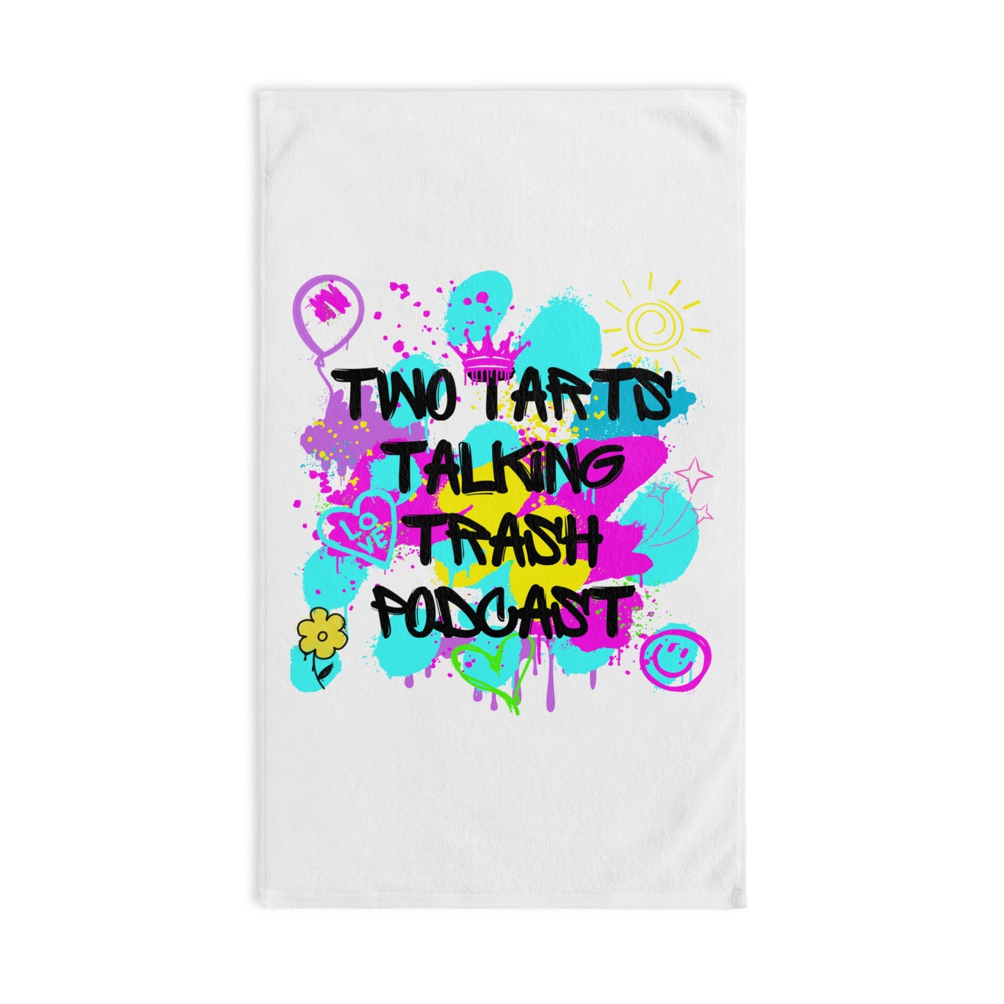 Two Tarts Graffiti Hand Towel