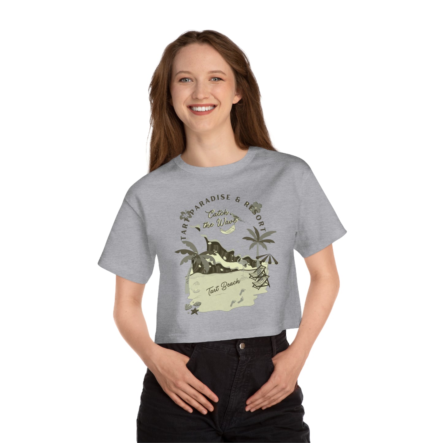 Two Tarts Beach Cropped T-Shirt