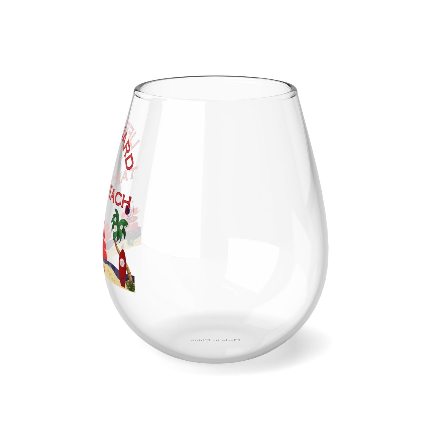 Two Tarts Lifeguard Stemless Wine Glass, 11.75oz