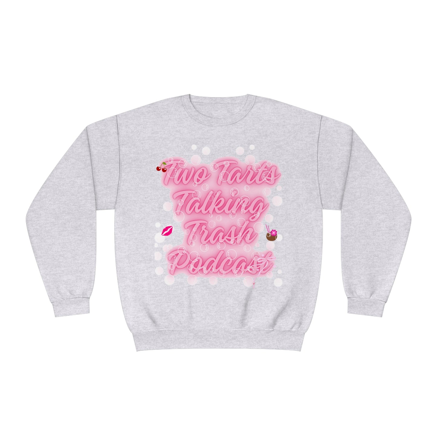 Two Tarts Bubble Pink Unisex Crewneck Sweatshirt