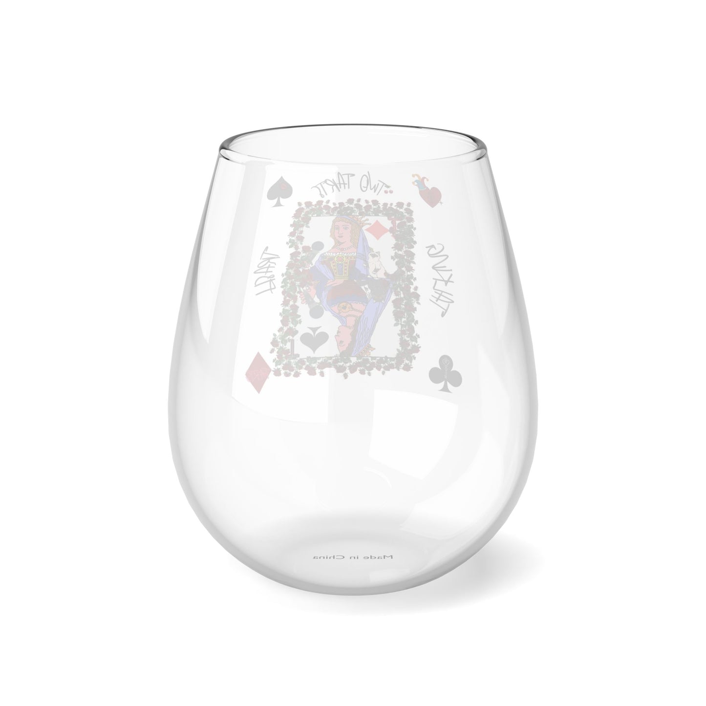 Two Tarts Queen Stemless Wine Glass, 11.75oz