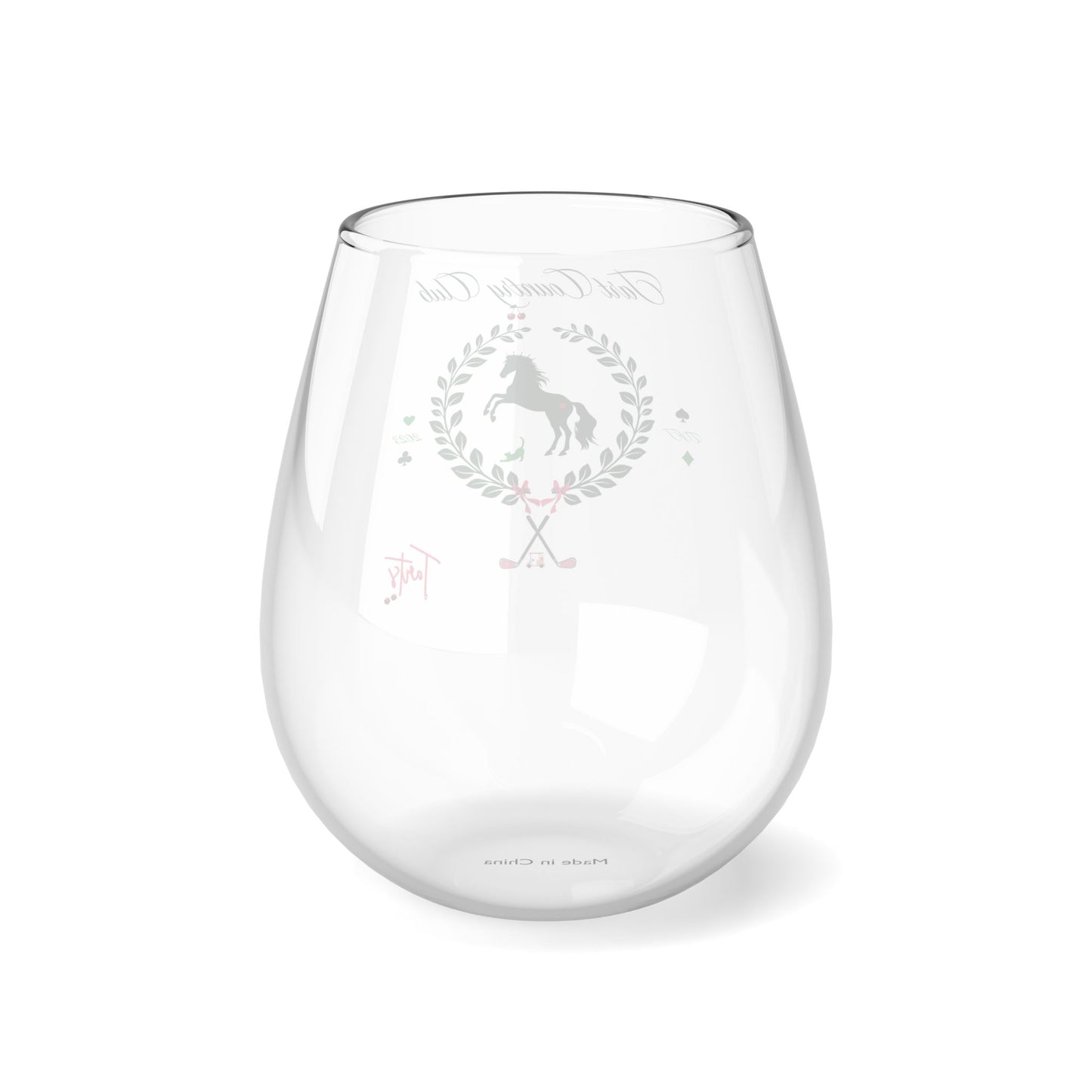 Two Tarts Country Club Stemless Wine Glass, 11.75oz