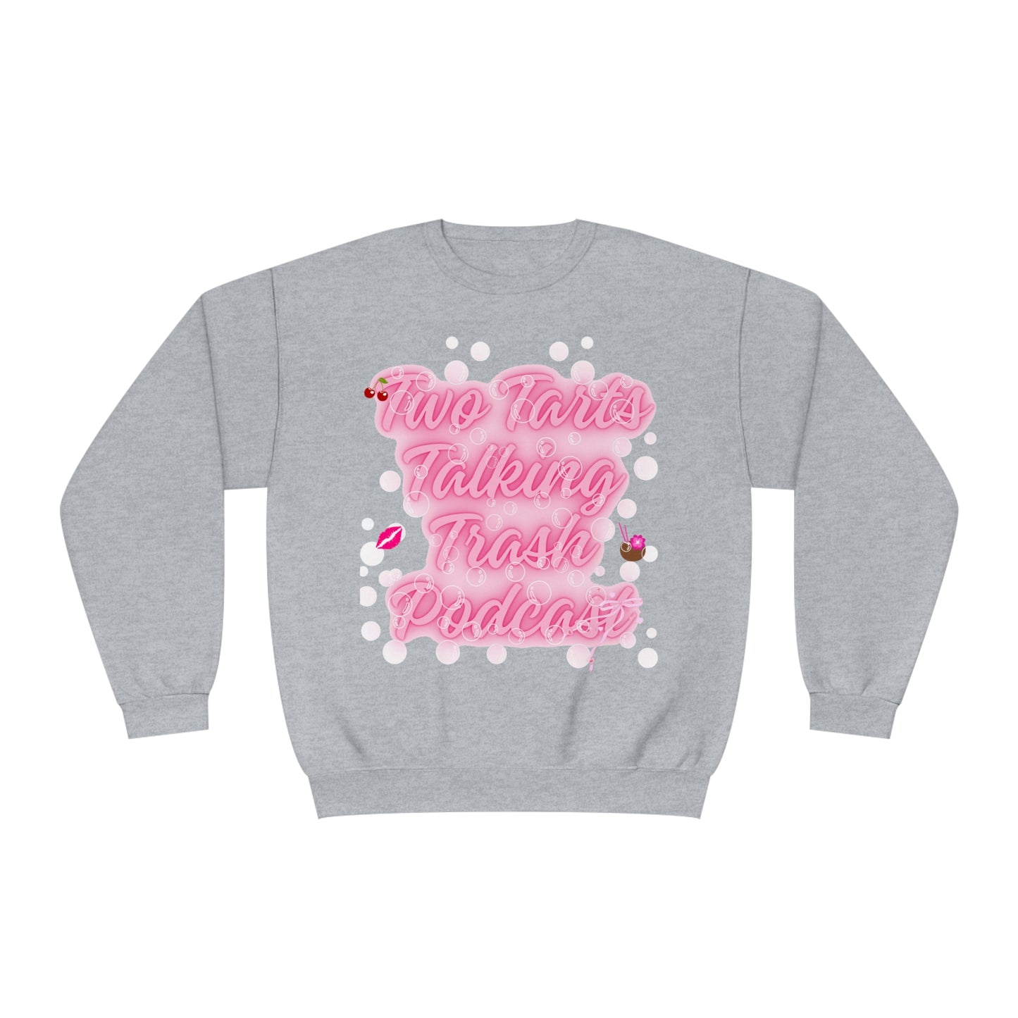 Two Tarts Bubble Pink Unisex Crewneck Sweatshirt