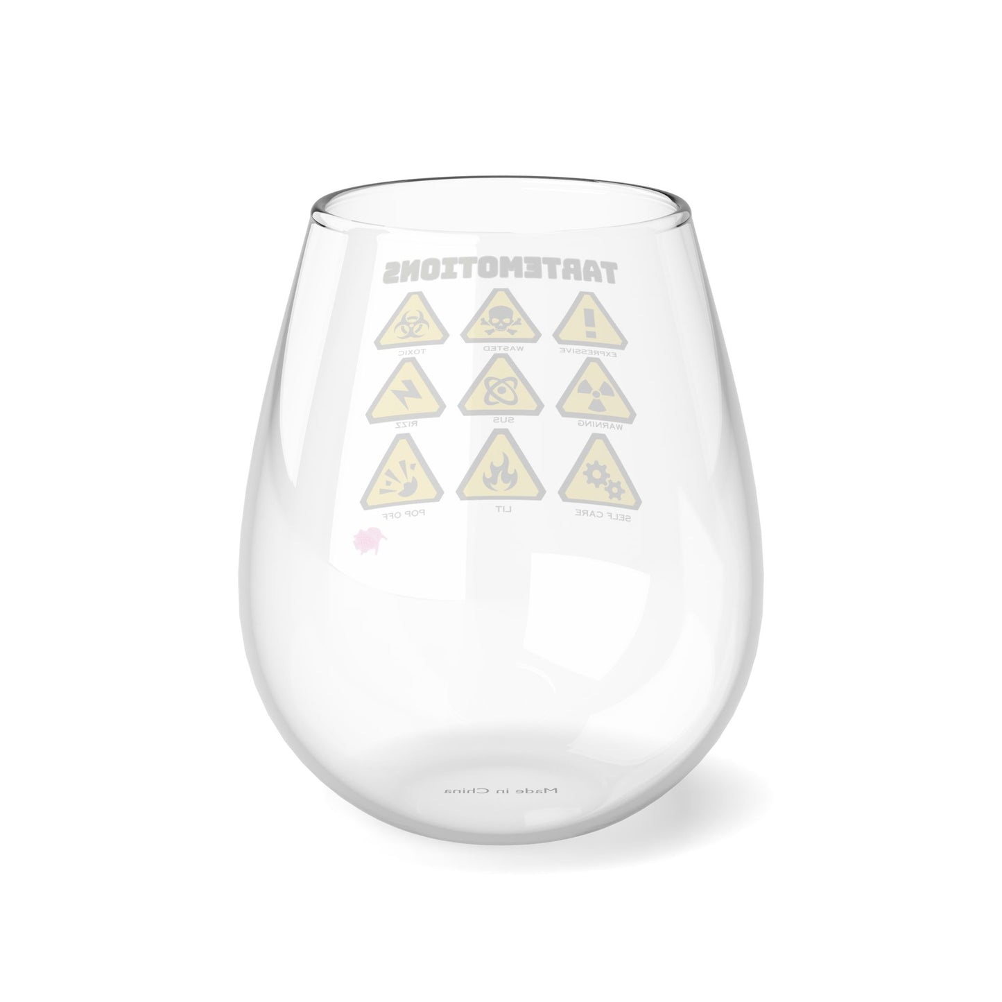 Two Tarts Tartemotions Stemless Wine Glass, 11.75oz