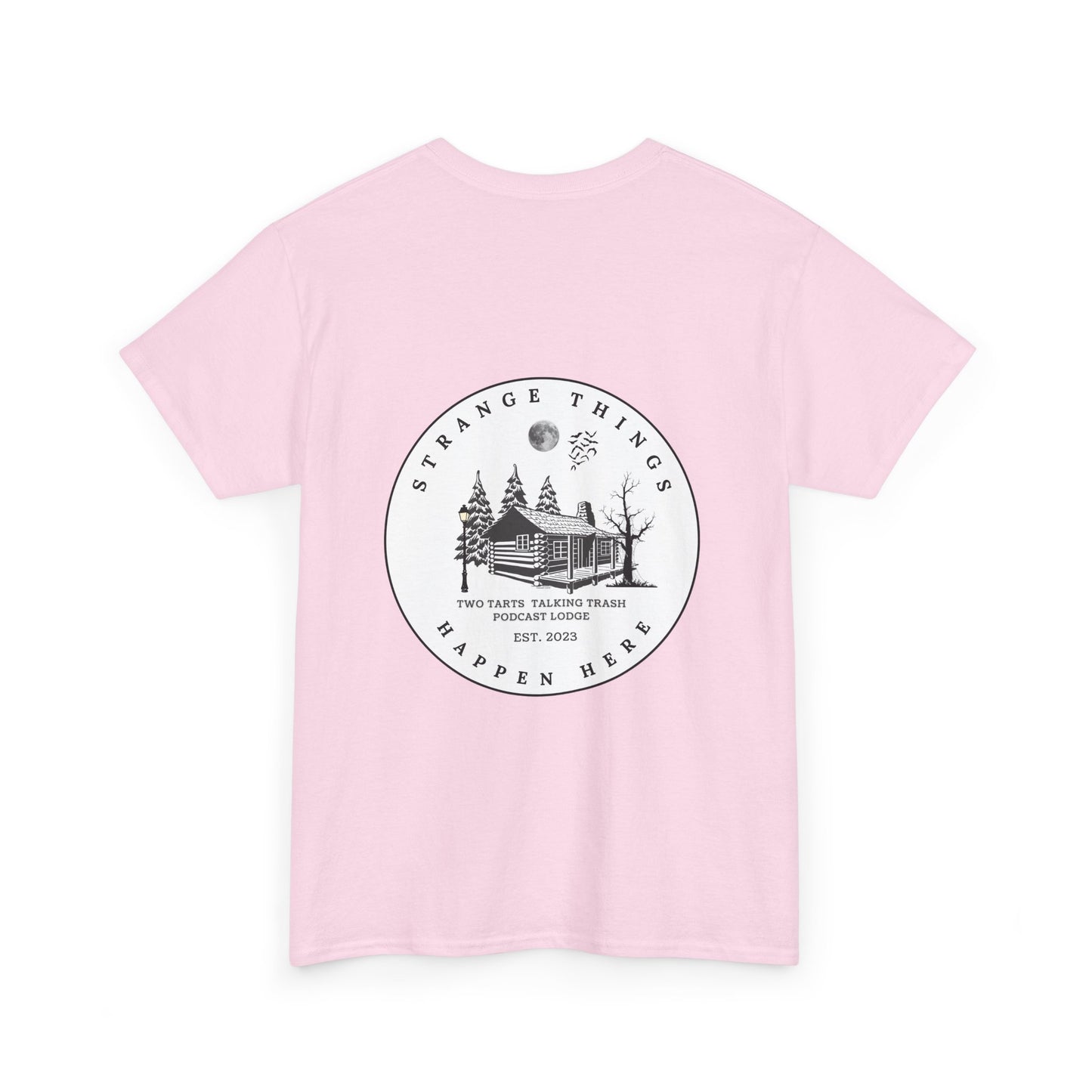 Strange Things Happen Here Unisex Heavy Cotton Tee
