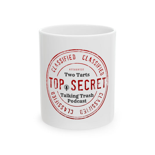 Two Tarts Top Secret Ceramic Mug 11oz