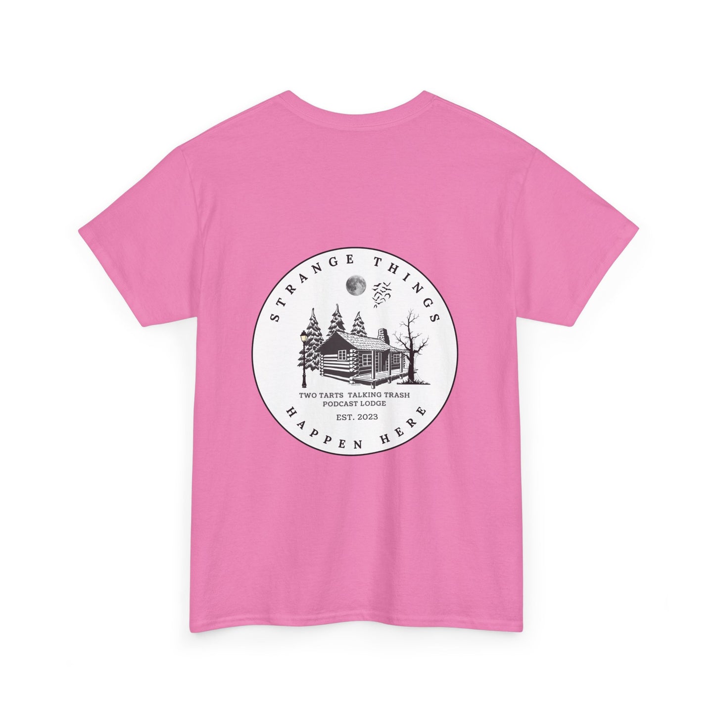 Strange Things Happen Here Unisex Heavy Cotton Tee