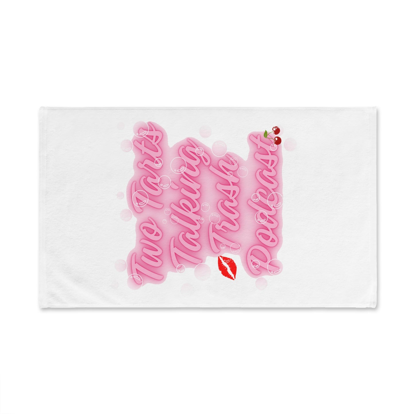 Two Tarts Pink Bubble Hand Towel