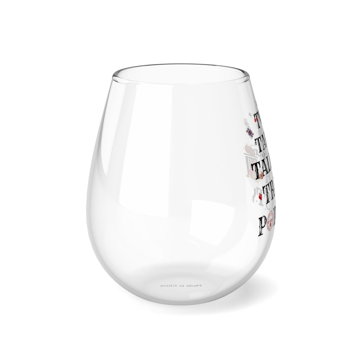 Two Tarts Cherries Stemless Wine Glass, 11.75oz