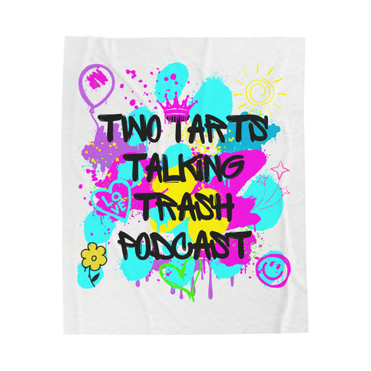 Two Tarts Graffiti Plush Blankets