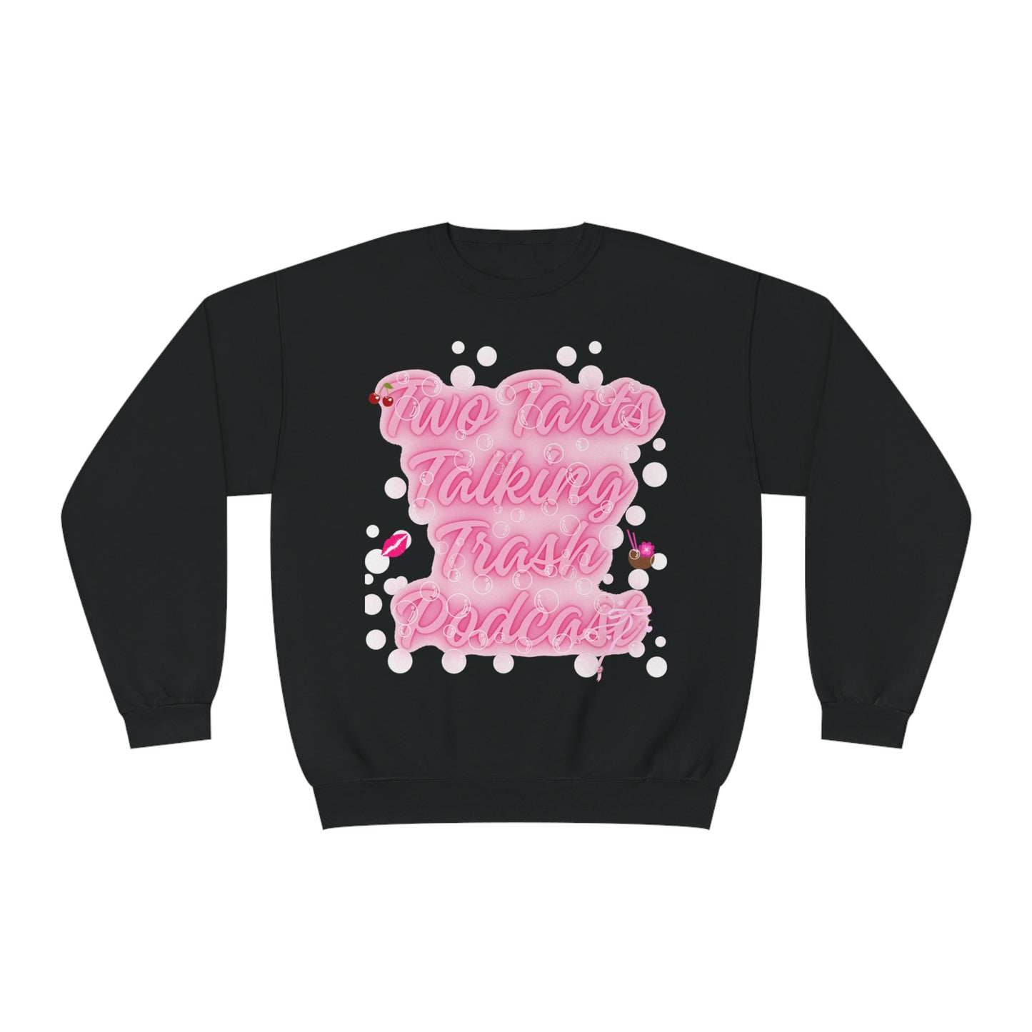 Two Tarts Bubble Pink Unisex Crewneck Sweatshirt