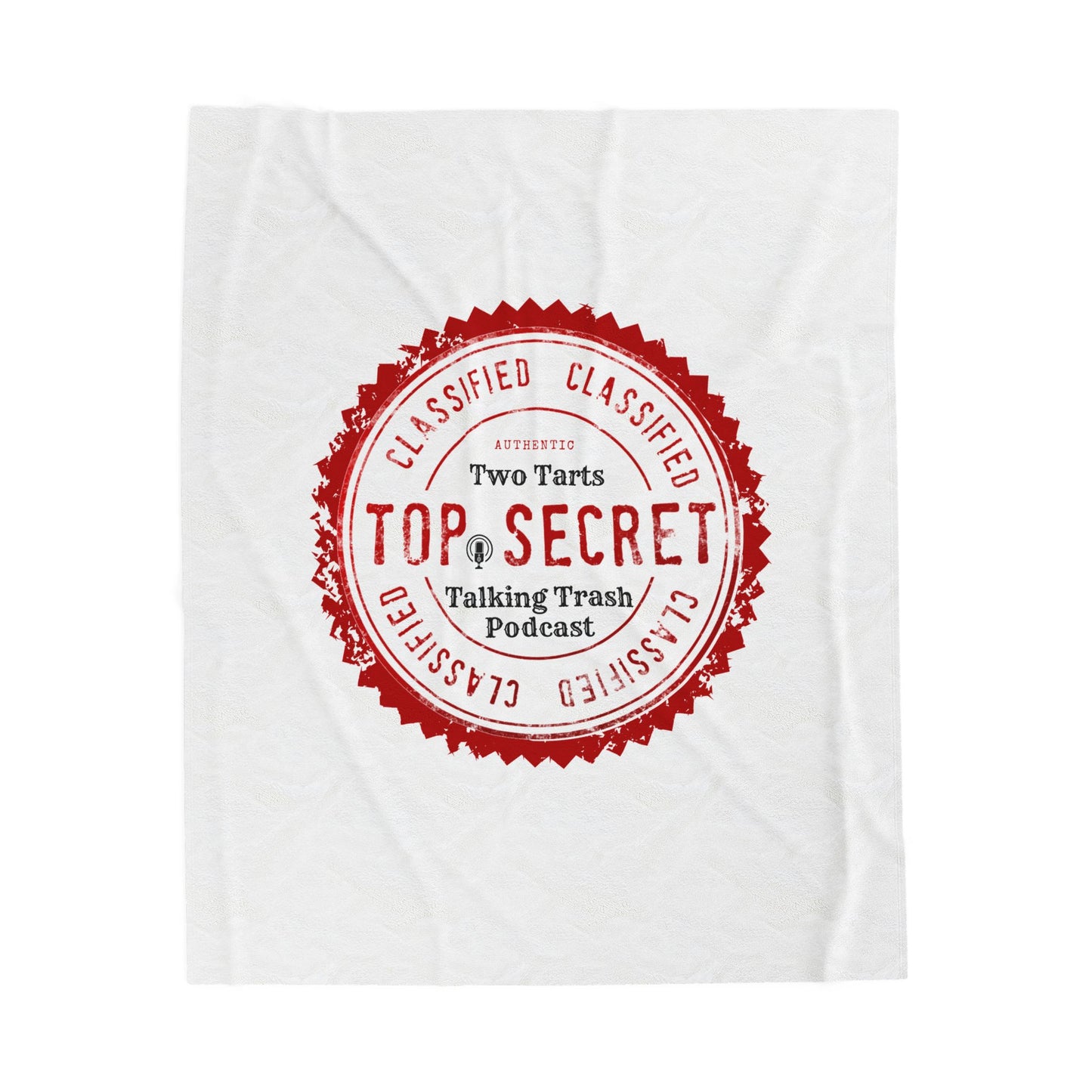 Two Tarts Top Secret Velveteen Plush Blanket