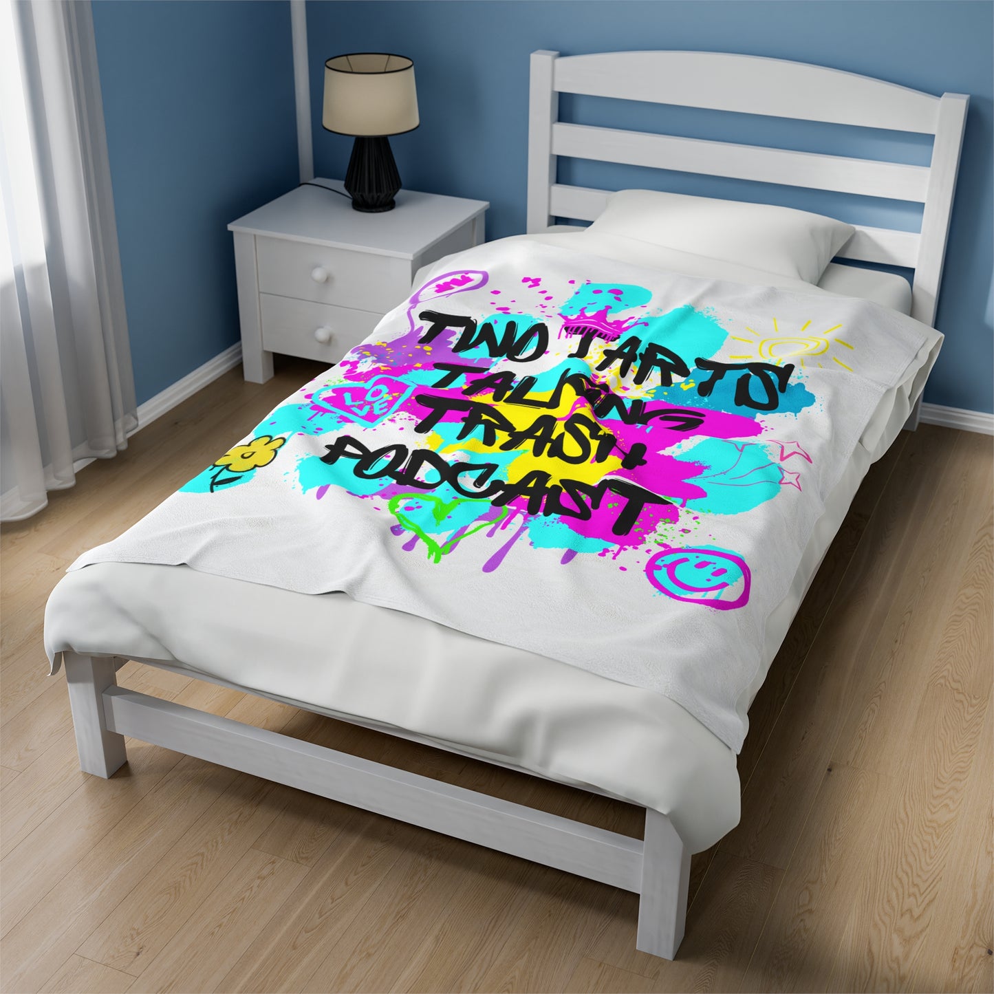 Two Tarts Graffiti Plush Blankets