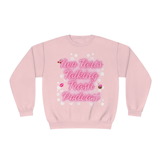 Two Tarts Bubble Pink Unisex Crewneck Sweatshirt