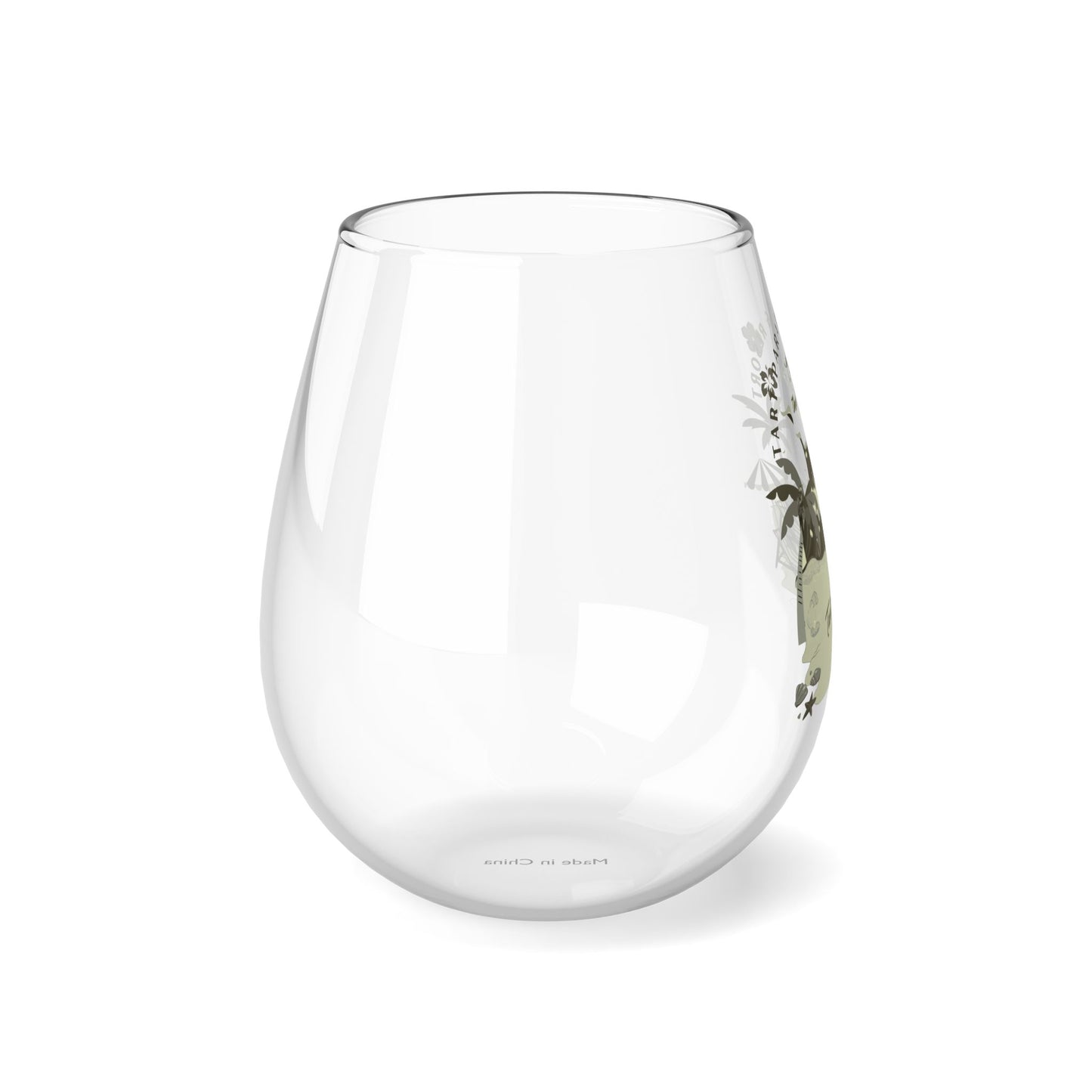 Two Tarts Beach Stemless Wine Glass, 11.75oz