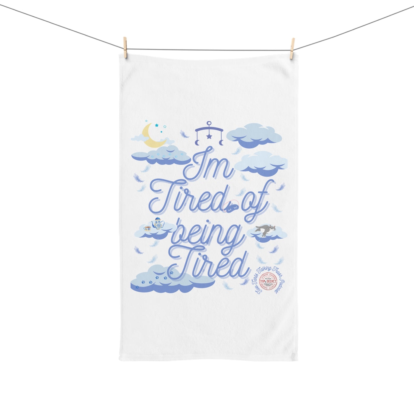 Two Tarts Tired Hand Towel