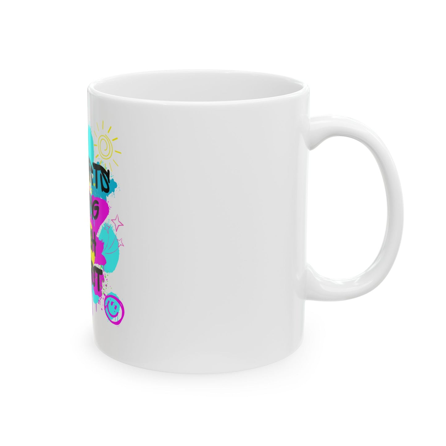 Two Tarts Graffiti Ceramic Mug 11oz