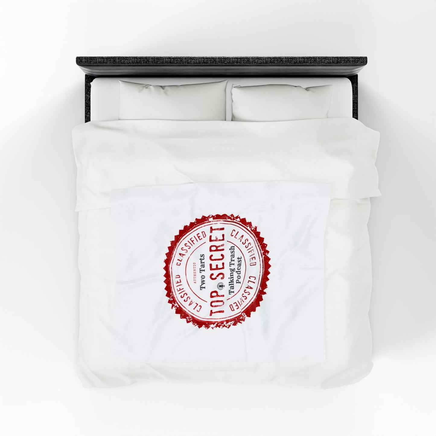 Two Tarts Top Secret Velveteen Plush Blanket