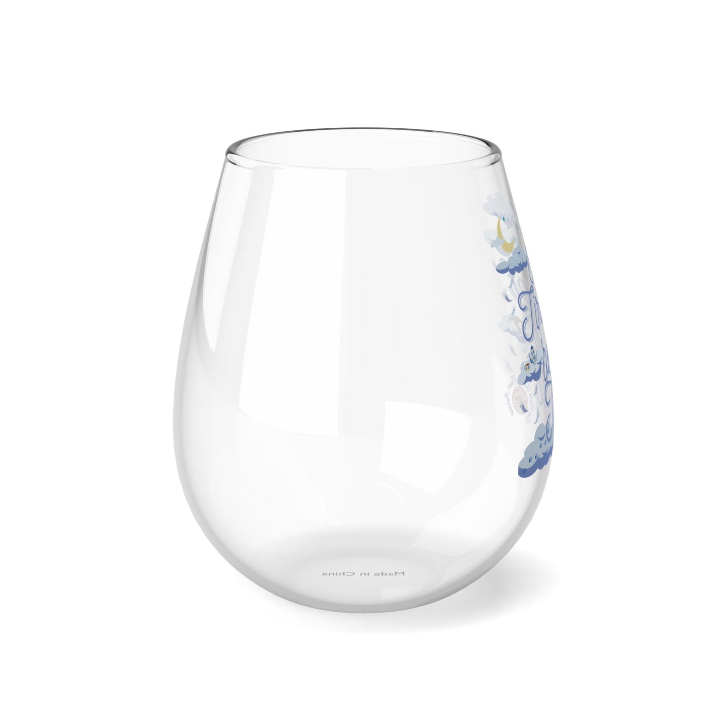 Two Tarts Tired Stemless Wine Glass, 11.75oz