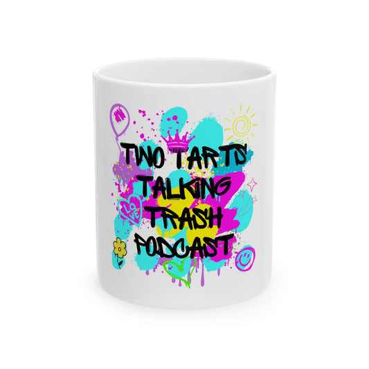 Two Tarts Graffiti Ceramic Mug 11oz