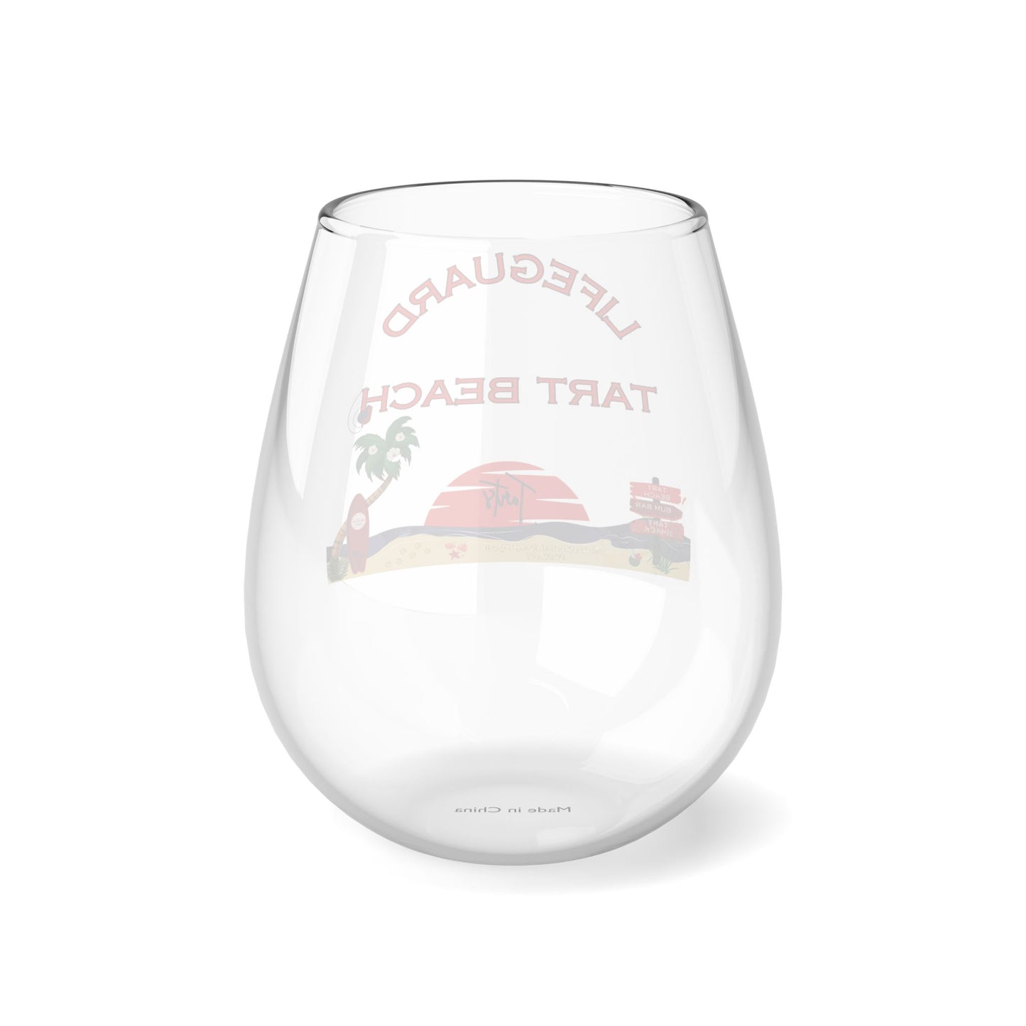 Two Tarts Lifeguard Stemless Wine Glass, 11.75oz