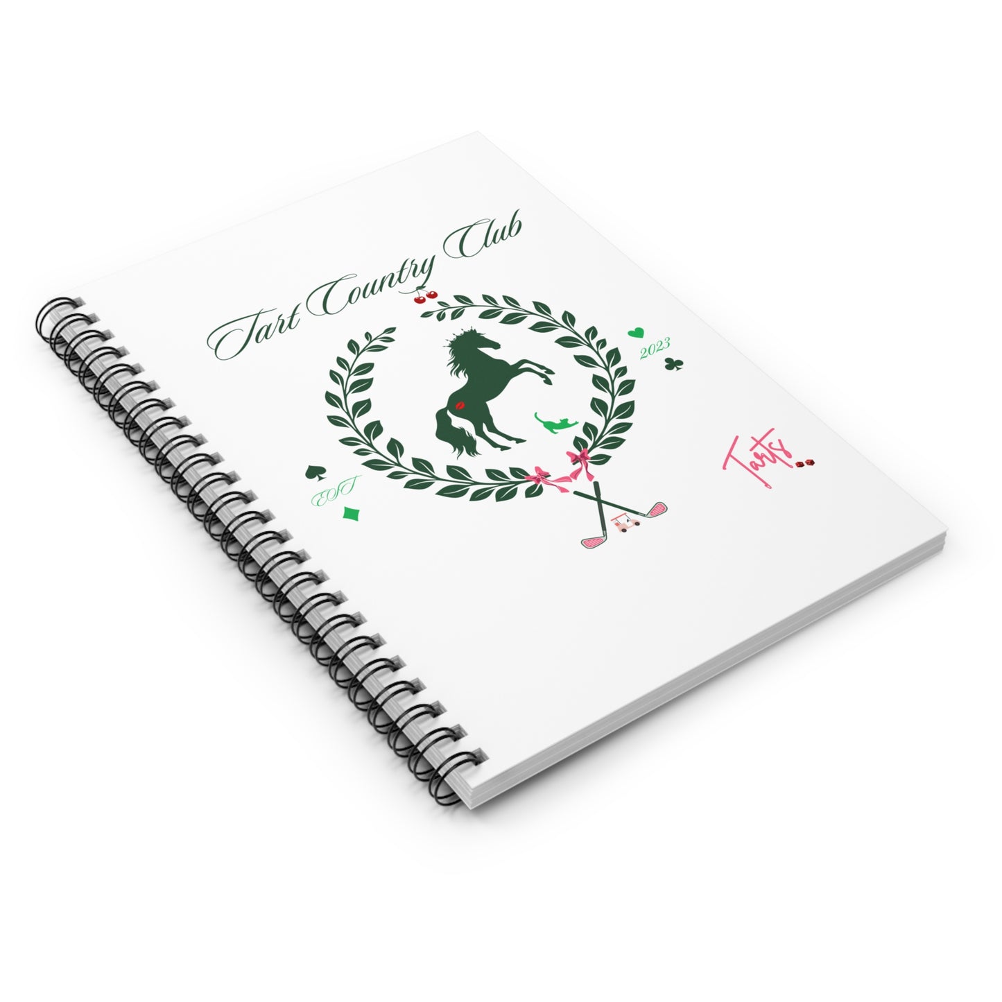 Two Tarts Country Club Spiral Notebook - Ruled Line