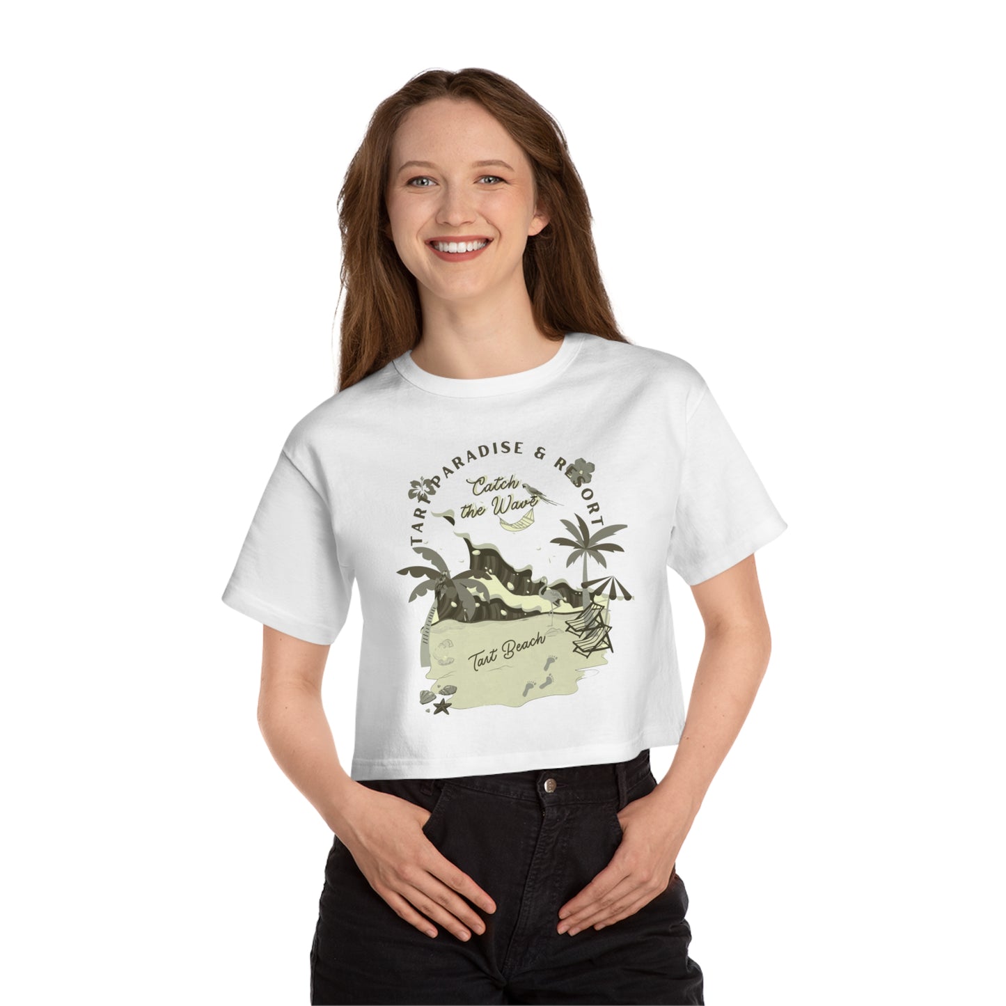 Two Tarts Beach Cropped T-Shirt