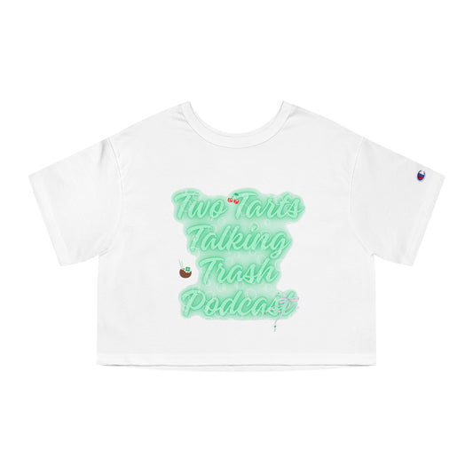 Two Tarts Green Bubble Cropped T-Shirt