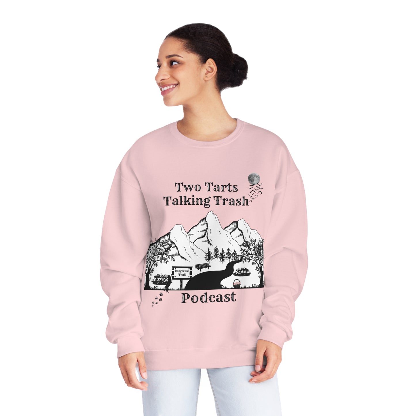 Two Tarts Talking Trash Podcast Trails Unisex NuBlend® Crewneck Sweatshirt